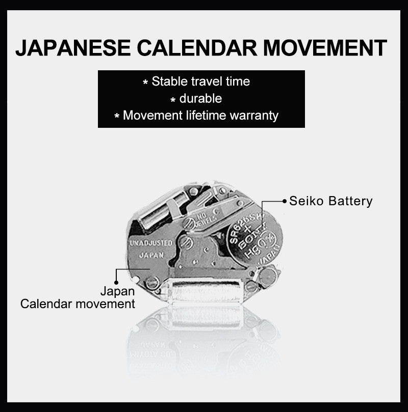 Classic Bauhaus Design Men Watch Dark Blue  Japan Quartz Waterproof Stainless Steel Fashion Business Calendar Ultra Thin Watches