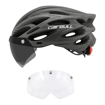 Cairbull Capacetes de Ciclismo MTB Mountain Road Capacete de Bicicleta de Corrida Leve Respirável Led Segurança Capacete de Bicicleta 54-62cm Casco