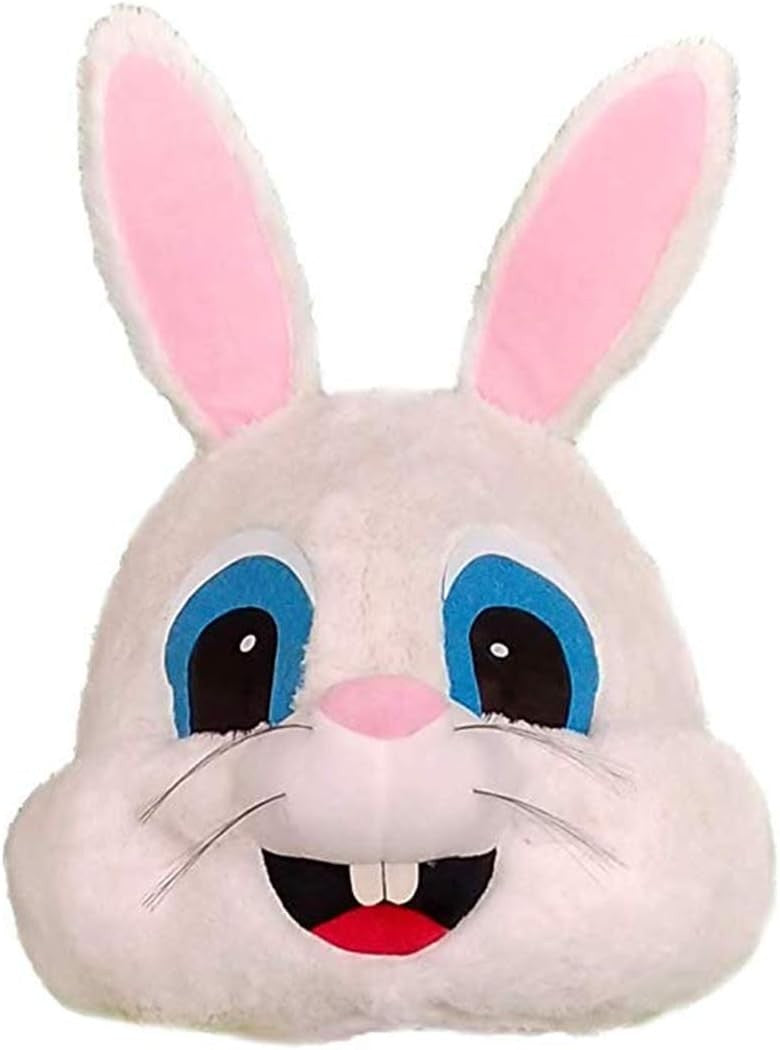 Bunny Mascot Head Costume Rabbit Animal Head Mask Cosplay Dress Halloween Party Suitparty Anime Cosplay Halloween Dress Up Party