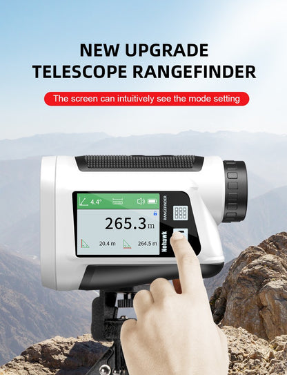Telêmetro a laser multifuncional Nohawk para golfe com telemetria de inclinação e trava de bandeira para caça, construção, monocular