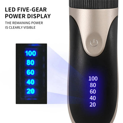 Professional Cordless Rechargeable Electric Hair Clipper - For Men, Adults & Kids, Barber-Grade Hair Trimmer & Cutter Machine