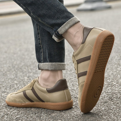 All-match Male Skate Shoes Skateboard Footwea Genuine Leather Sneakers 2025 New Arrival Mens Tenis Masculino Leisure Walk Flats