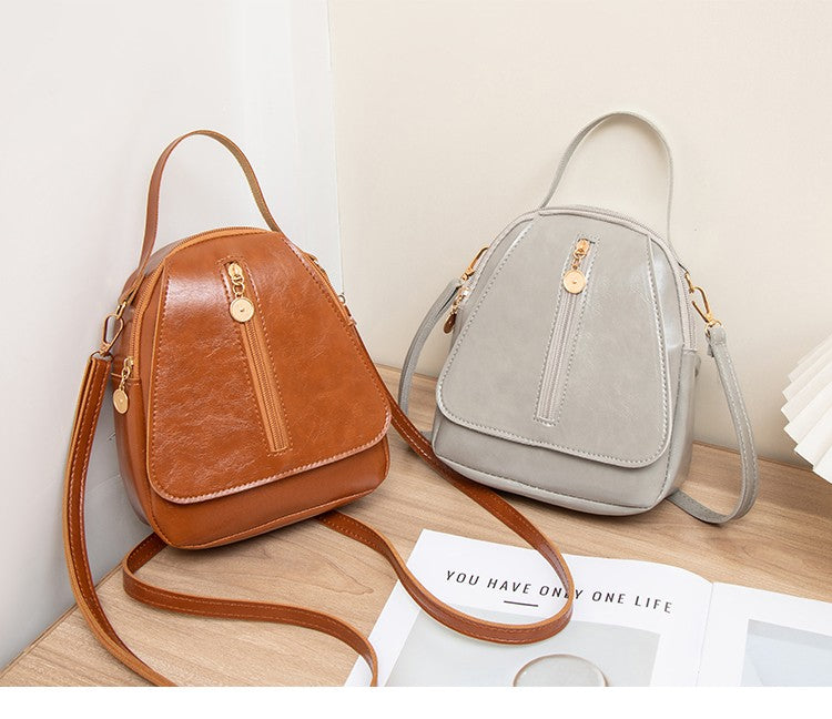 Fashion Women Mini Backpack Solid Color Soft Pu Small Backpacks Female Casual Outdoor Travel Rucksack School Baskpack for Girls
