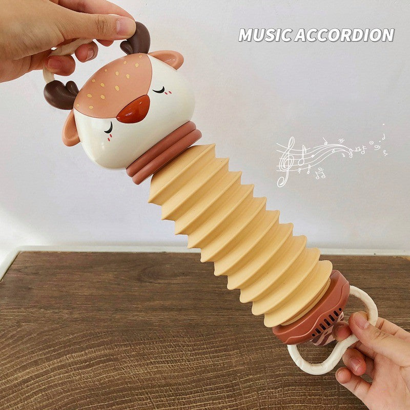 Cartoon Accordion Baby Music Toys Early Education Instrument Electronic Vocal Toy Kids Educational Soothe Toy Christmas Gifts