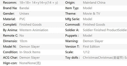 Japão Anime Demon Slayer LK Mitsuri Kanroji Sanemi Shinazugawa Giyuu Tomioka Muichiro Tokito Bonecos de Ação 10cm