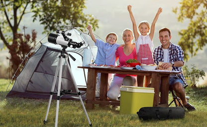 Telescópio Astronômico 30070 com Espelho Localizador Tripé Clipe de Telefone Alta Ampliação Entrada Usando Observação Astronômica de Estrelas