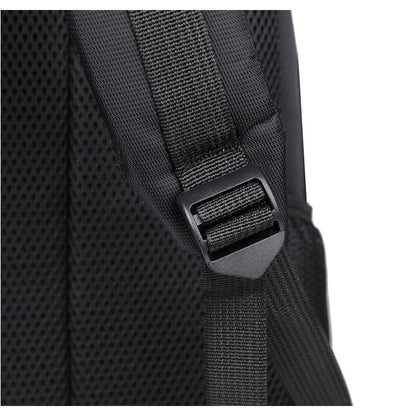 Men's large-capacity backpack, fashionable laptop bag, suitable for travel and business, equipped with secure zipper closure and