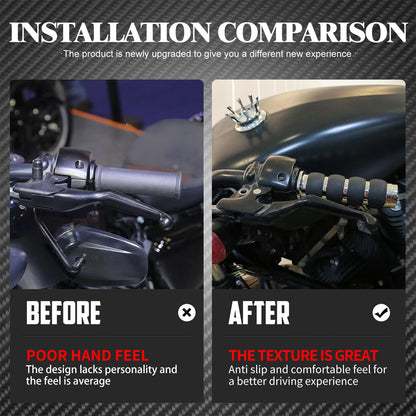 1" Motorcycle Hand Grips 25mm Handlebar Handle Bar For Harley Touring FLHR Softail Fat Boy Sportster XL 883 1200 Dyna For Honda