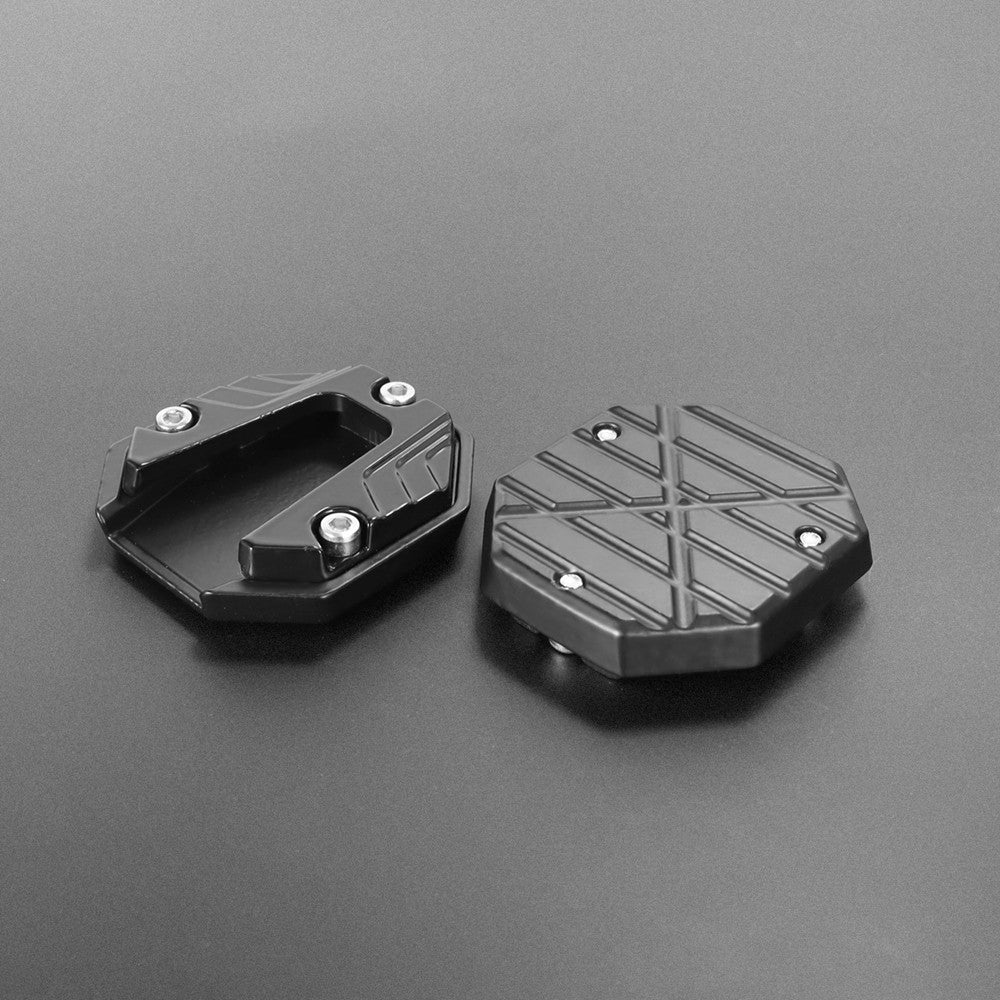 Suporte Lateral Extensor Universal para Motocicleta Scooter Bike, Placa de Apoio para Extensão do Pé, Base Alargada Antiderrapante