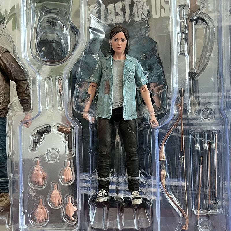 18cm NECA The Last Of Us Parte 2 Joel Ellie Com Arco Action Figure 2 pçs/set Modelo Brinquedo Articulado Presente de Natal Brinquedo Premium