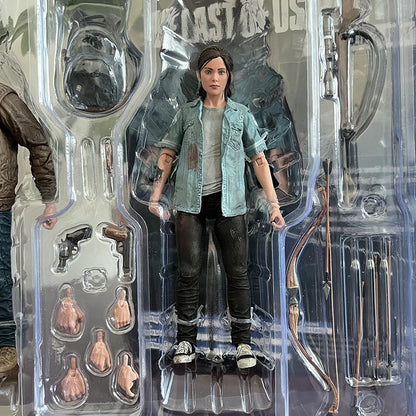 18cm NECA The Last Of Us Parte 2 Joel Ellie Com Arco Action Figure 2 pçs/set Modelo Brinquedo Articulado Presente de Natal Brinquedo Premium