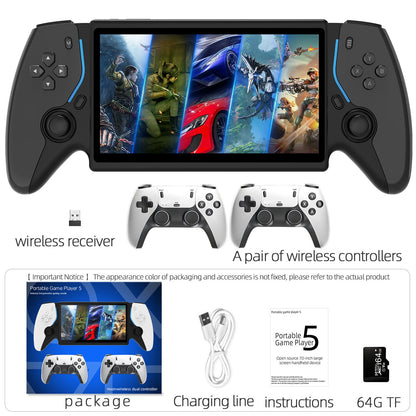 HC8000 Handheld Game Console Multiple Games 30+ Emulators 7.0 Inch Screen Portable Gaming Player Children's Toys Game Console