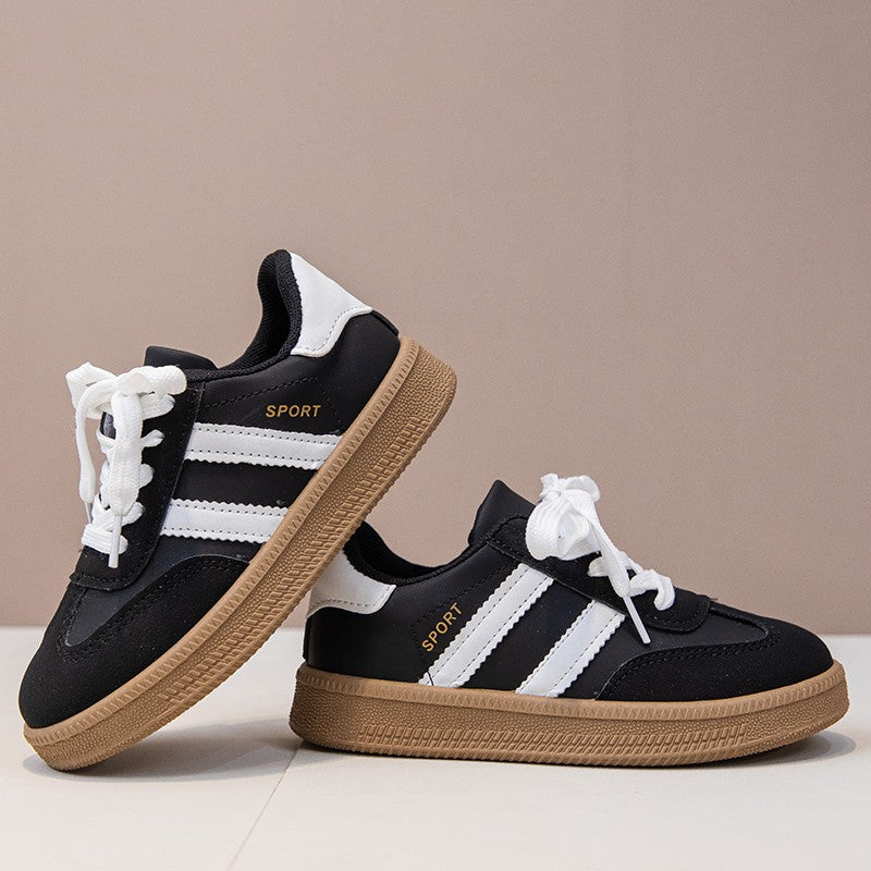 Children's Board Shoes Boys Sneakers 3-18 Years Old Khaki Boys Girls Single Shoes Four Seasons Non-slip Kids De Training Shoes