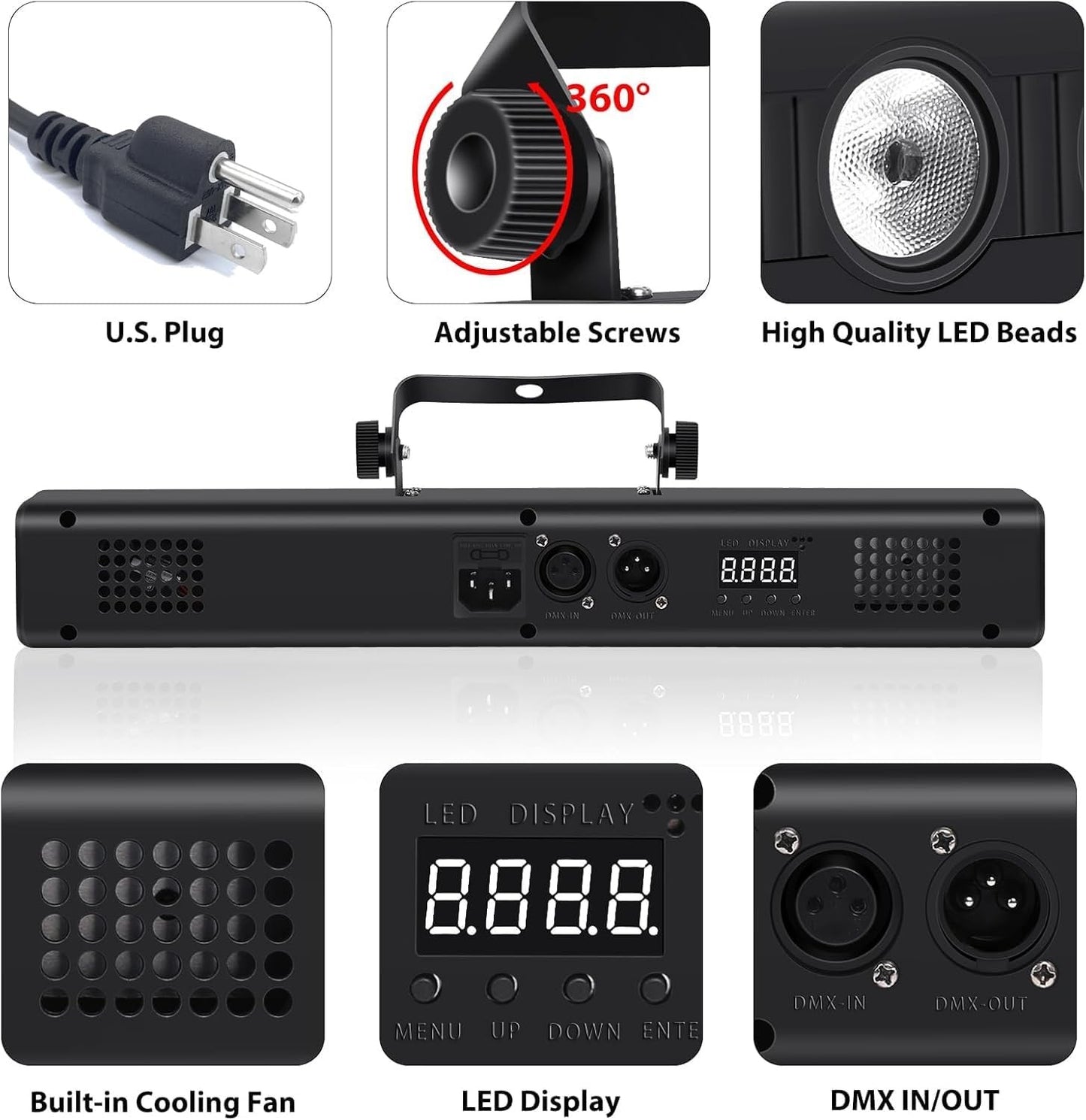 9X12W Remote LED PAR Light / Disco Light RGBW Par / LED Wash Light Stage DJ Equipment