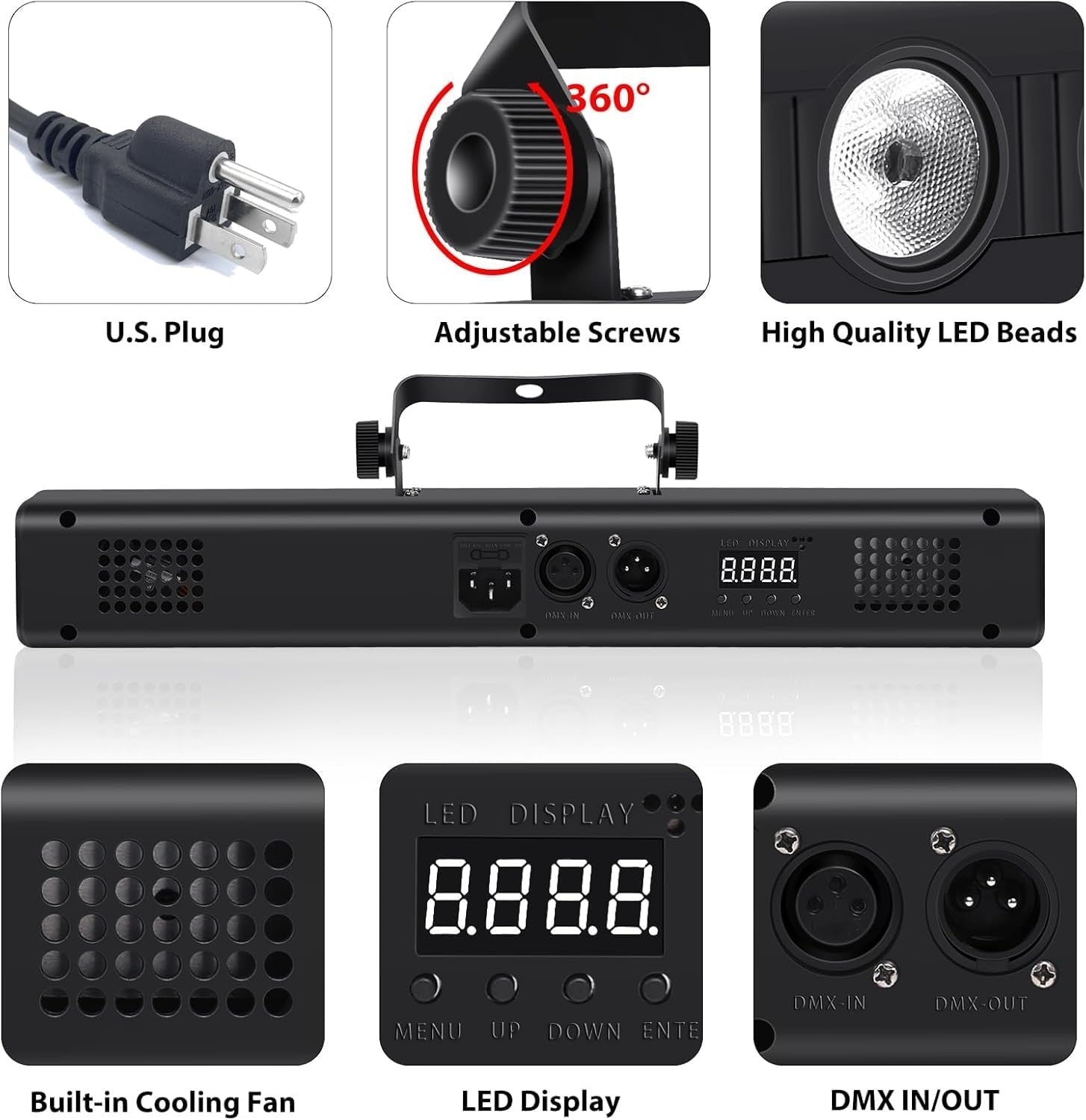 9X12W Remote LED PAR Light / Disco Light RGBW Par / LED Wash Light Stage DJ Equipment