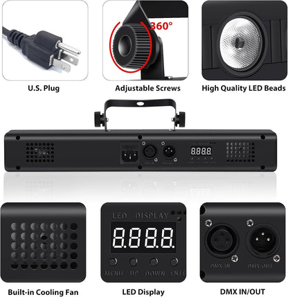 9X12W Remote LED PAR Light / Disco Light RGBW Par / LED Wash Light Stage DJ Equipment