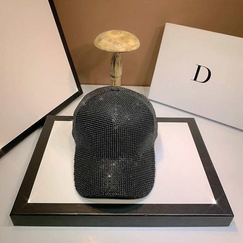 Full Diamond Luxury Rhinestones Baseball Caps for Women Men Cotton Bones Snapback Hip Hop Cap Gorras Casquette Sun Hats
