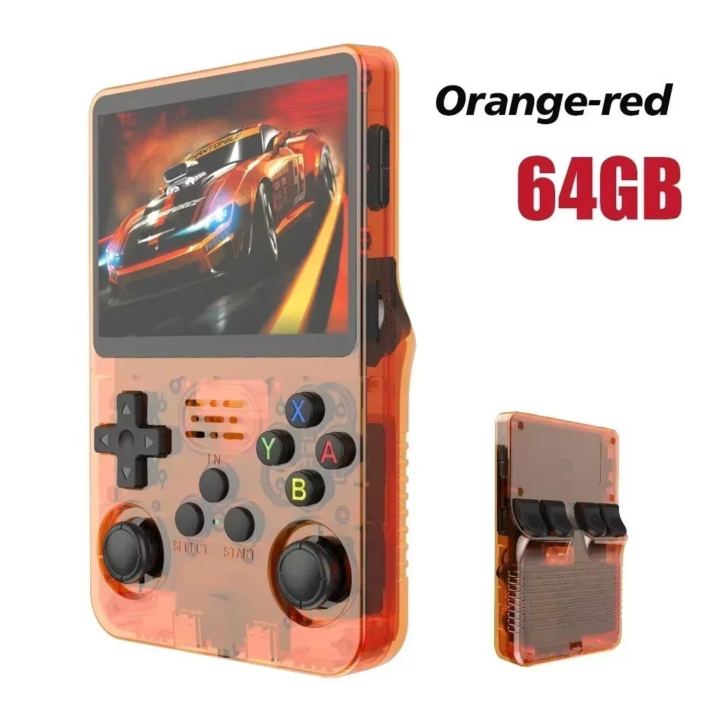 R36S Original Retro Handheld Game Player Arkos System 3.5" IPS Screen Portable 64/128GB Hall Effect Emulator Wireless Gamepad