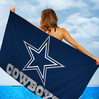 Dallas C-Cowboys Prayer Big Microfiber Beach Towels Quick Dry Towel Sand Beach Towels Pool Towel for Travel Swim Pool Yoga