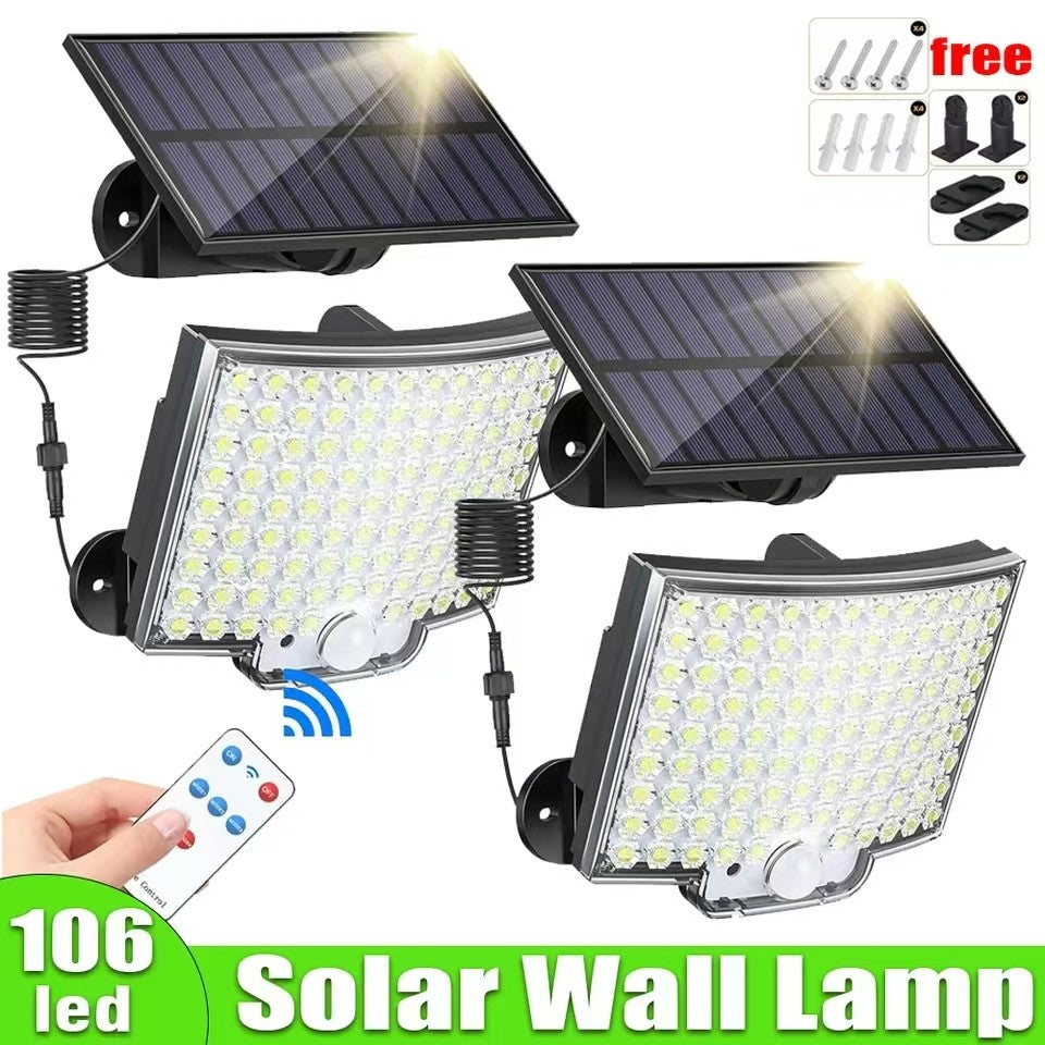 Led Outdoor Light  Sensor Light Solar Lights Outdoor Waterproof External Solar Lamp Christmas Bulb Lighting Motion Spotlight Wal