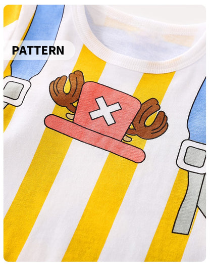 Baby Boys Cartoon Cosplay Outfit 0-18 Months Newborn Knitted 100% Cotton Short Sleeve Infant Clothes Toddler Onesie Costume Cool