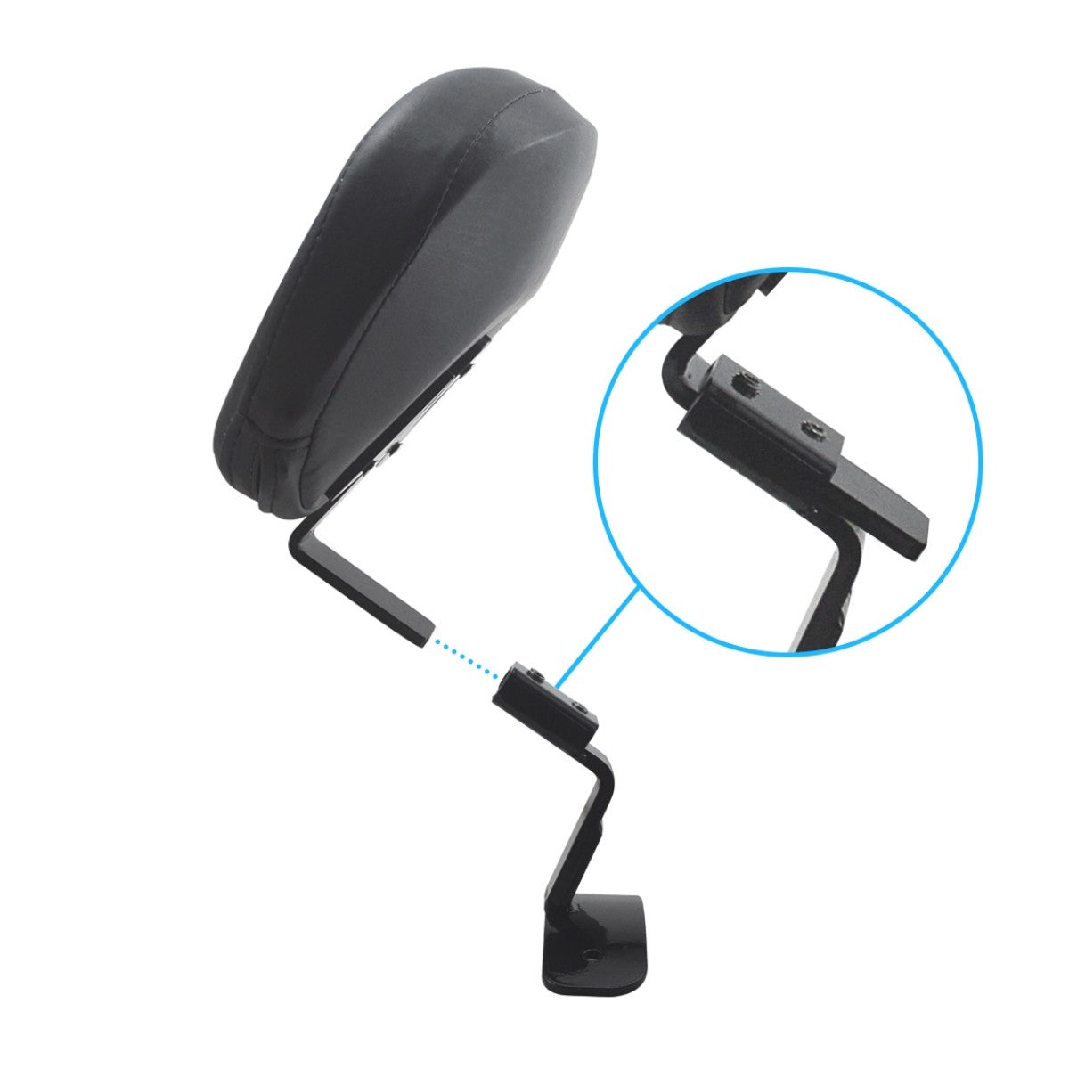2009-2023 Almofada de Encosto Traseiro do Piloto Dianteiro para Motocicletas Harley Davidson Touring Ultra Limited Road King FLHR Electra Glide FLHX