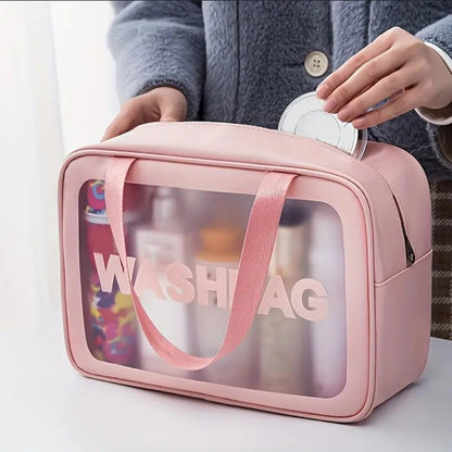 Waterproof Makeup Bag for Women, Wet and Dry Separation, Portable Swimsuit Storage Bag,  Large Capacity Men's Beach Toiletry Bag