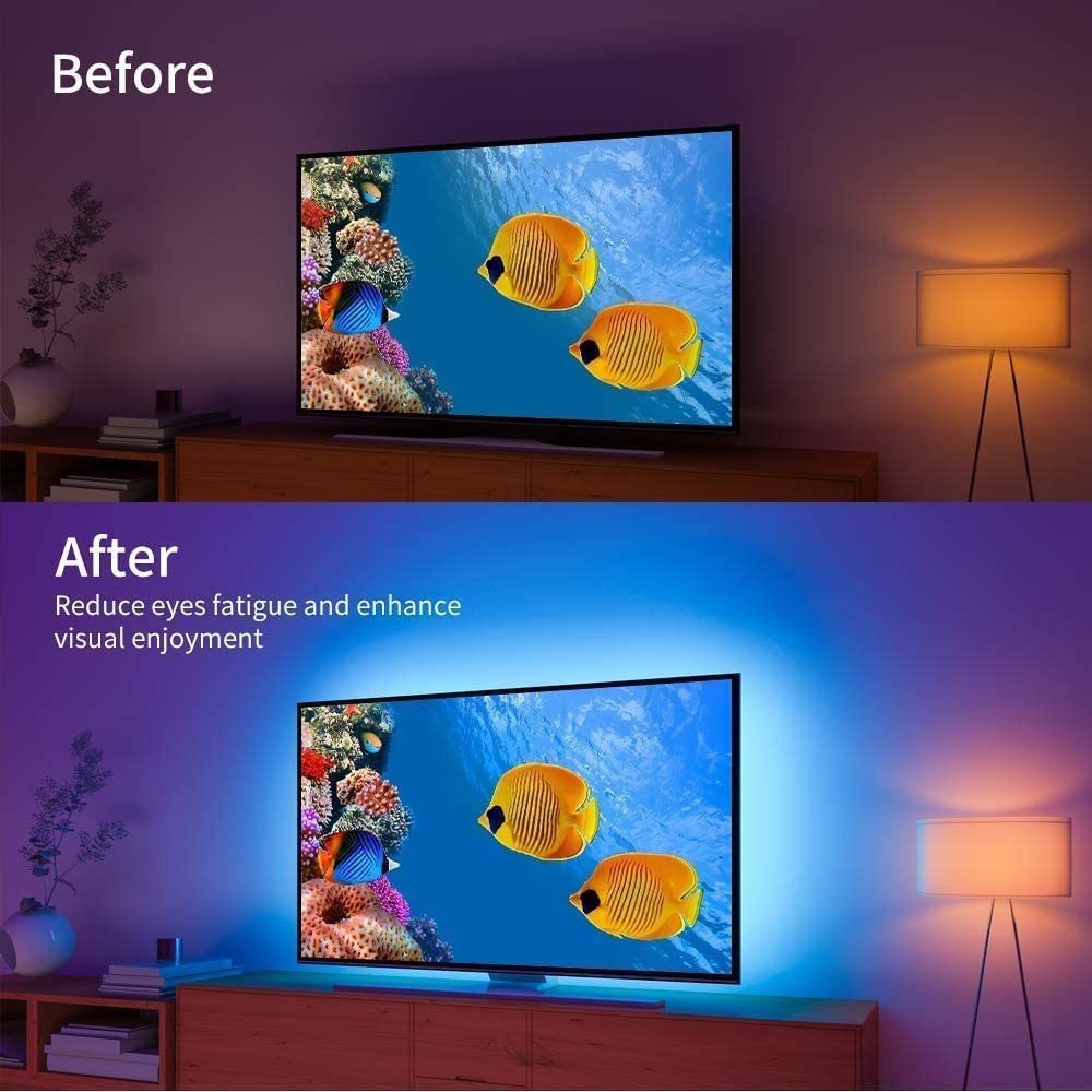 USB 5V LED Lights for TV with APP Control Flexible Ribbon Tape RGB5050 30leds/m TV LED Backlight Room Bedroom Decor Lighting