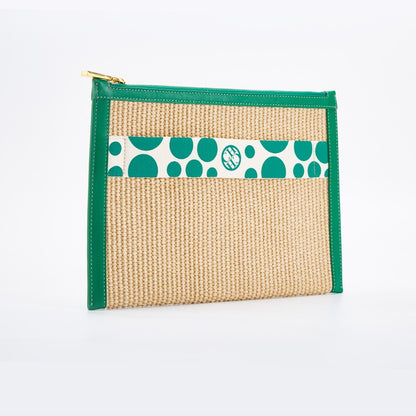 CHCH Handmade Woven Clutch Bag Ribbon Embellished Niche Style Clutch Bag