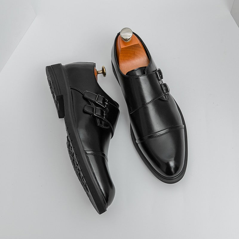 Brand New Men's Pointed Comfortable Business Banquet Oxford Shoes Fashion Spring Men's Breathable Casual Wedding Leather Shoes