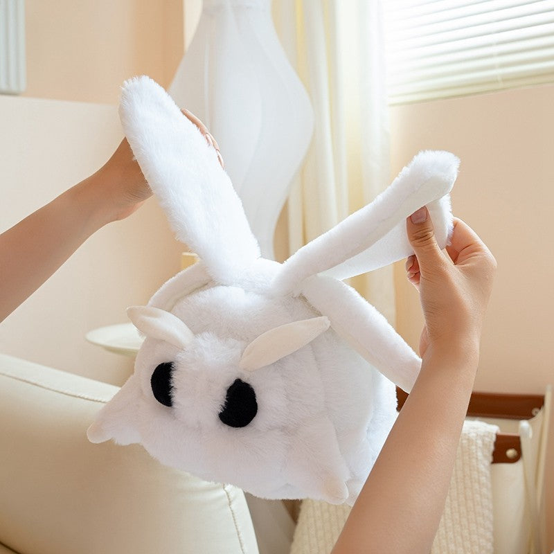 White Moth Plush Pillow Toy Soft Cartoon Moth Plushie Cute Night Butterfly Stuffed Animal Doll Xmas Birthday Gift