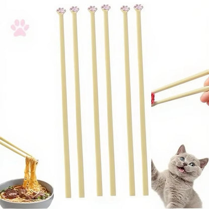 Novos Hashis Patinha de Gato Para Bebês Crianças Iniciantes Hashis Práticos Fáceis de Usar Auxiliar de Aprendizagem Ferramentas de Cozinha para Jantar