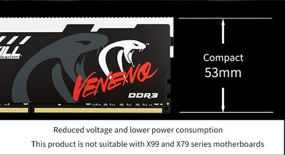 PUSKILL Memória RAM RGB DDR3 8GBx2 1600MHz 12800S Udimm Dual Channel DIMM Memória RAM para Desktop