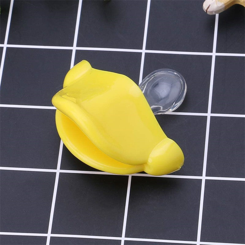 1/10pcs Silicone Funny Nipple Pacifier Baby Pacifier Toddler Nipples Baby Orthodontic Teeth Lips Kiss Yellow Duck Feeding