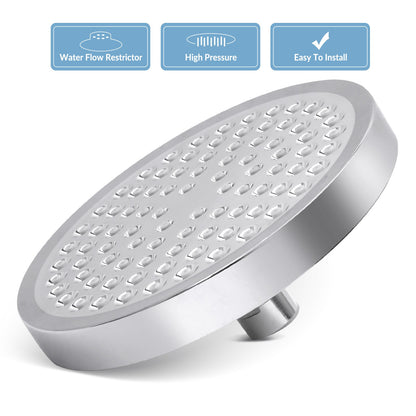 Shower Head High Pressure Rain Adjustable Stainless Steel 6 Inch Wall Mounted Rainfall Shower Bathroom Accessories Replacement