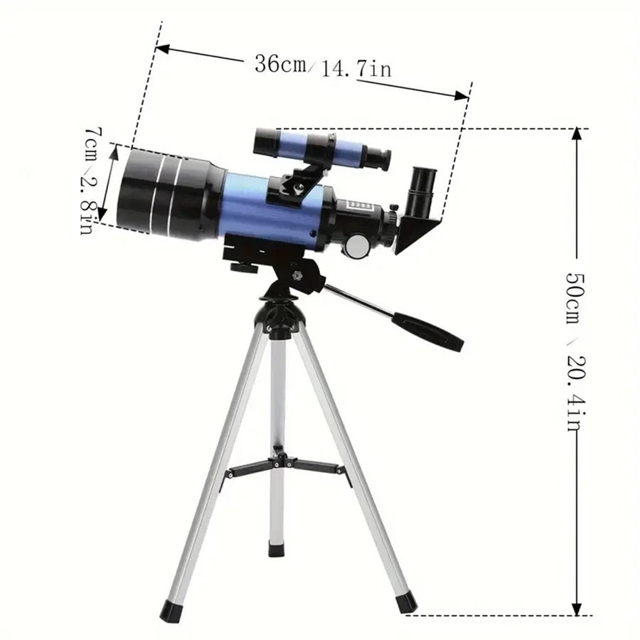 Telescópio Astronômico Profissional 150X Zoom HD para Estrelas e Lua Binóculos de Longo Alcance Potente Monocular com Visão Noturna