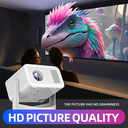 KaiAqua 4K 650ANSI HT23 Plus 1080P Native Portable Projector Auto Focus Keystone Correction BT5.2Android11WIFI6 360° Home Cinema