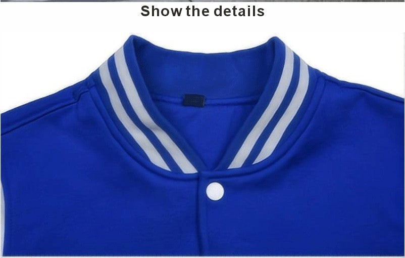 High Quality Baseball Uniforms Warm Jacket All-match Plus Velvet Jacket Custom Printing Embroidery LOGO Costume Varsity Jacket