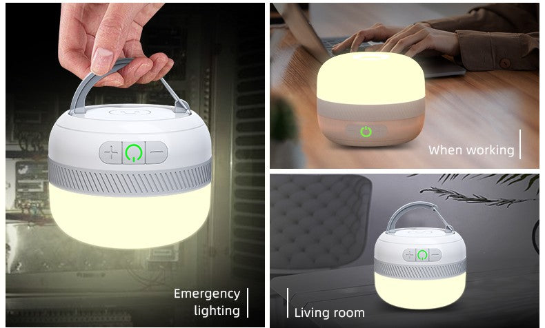 Lanterna de acampamento LED externa LV10 230 horas Recarregável com ímã Acessório de iluminação Luz de emergência portátil
