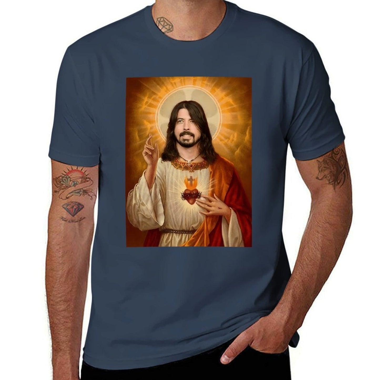 shirts plain man T-Shirt t T-Shirt Grohl Jesus Dave man personalised t shirt t shirt for