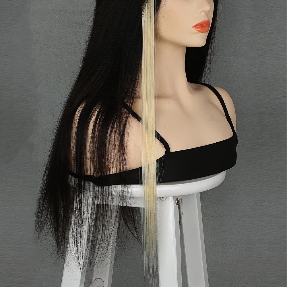 5pcs/Set Long Straight Synthetic Clip-In Hair Extensions for Women Halloween Christmas Party Cosplay