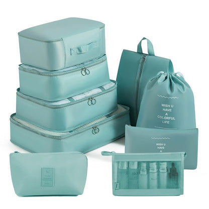 7/8/9-piece Set Travel Storage Bags,Digital Toiletries Shoes Clothes Organizer bag Suitcase Clothes Tidy Pouch,Packing Cubes Set