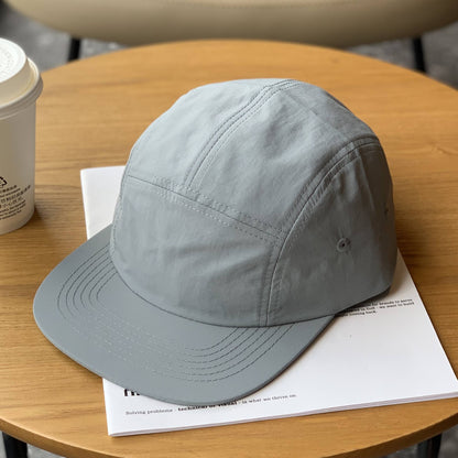 Quick-drying 63cm Large Flat Baseball Cap Men  Women Light  Breathable Sports Short Brim 5 Panel Running Hat Nylon Hats for Men