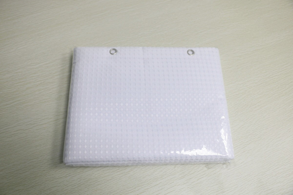 Cortina de Chuveiro de Tecido Minghe, Cortina de Chuveiro de Banheiro de Pano Resistente, Cortina de Chuveiro de Poliéster Waffle 230 gsm
