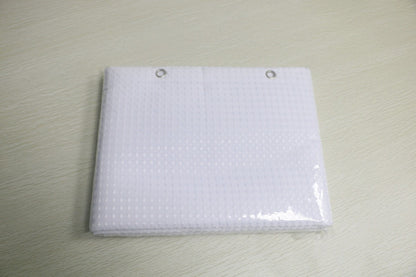 Cortina de Chuveiro de Tecido Minghe, Cortina de Chuveiro de Banheiro de Pano Resistente, Cortina de Chuveiro de Poliéster Waffle 230 gsm