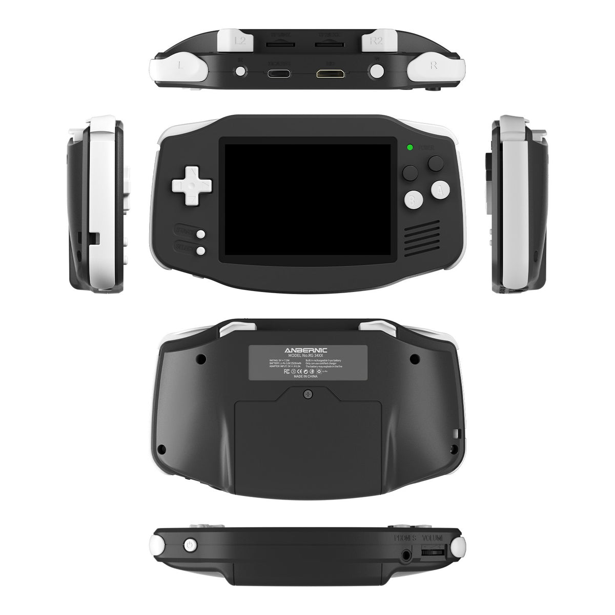 Anbernic RG34XX Handheld Game Console 3.4 Inch IPS Screen 720*480 Linux System HDMI Compatible 3500mAh Video Gaming Device