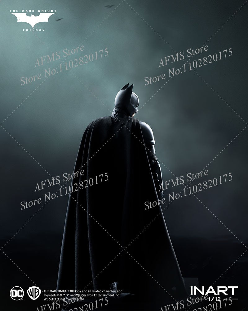 INART 1/12 Boneco Soldado Masculino Batman Christian Bale O Cavaleiro das Trevas Ressurge Herói da Luta Eterna Figura de Ação de 6 Polegadas para Coleção