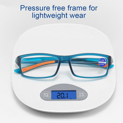 Sport Men Reading Glasses Ultralight Anti-blue Light Presbyopia Eyeglasses Women Men Far Sight Optical Eyewear Diopters +100+400
