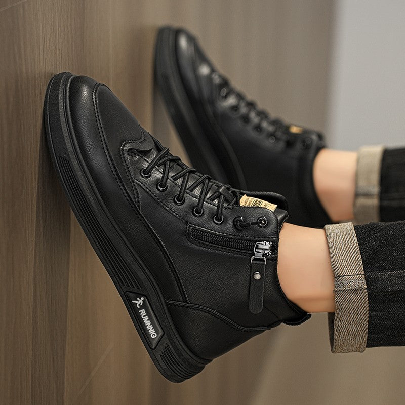 Versatile and trendy high-top shoes, white sneakers, outdoor light and casual shoes, student sports shoes, men's running shoes