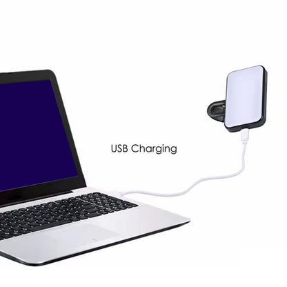 Nova Mini Luz Portátil para Selfie 3 Modos Brilho Ajustável Recarregável Clip-On para Celular Laptop Luz para Vídeo ao Vivo